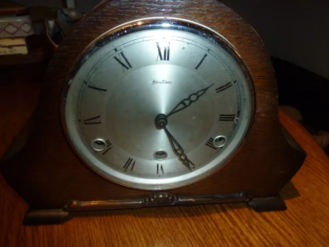 Vintage  Bentima Westminster Chime Mantel Clock for Spares/Repair