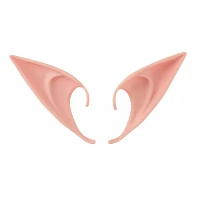 fr Halloween Latex Elf Ear Simulation Harmless Prop Angel Cosplay Decor (Long)