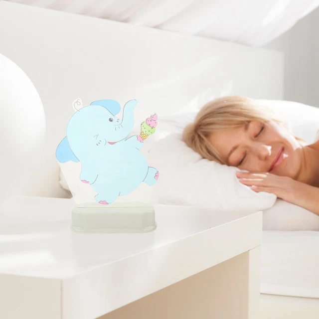 2 PIECES ANIMAL 3d Night Light Atmosphere Acrylic Baby Child £20.69