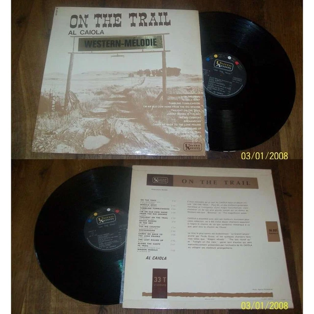 AL CAIOLA - On The Trail LP Folk Country United Artists 1964 NM