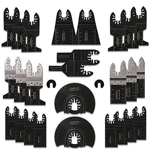 Lame Utensili Oscillanti, 28 Pezzi Kit di Accessori per Multifunzione con Lame