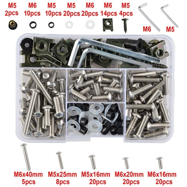 Kit Hardware Metrico Premium per Kawasaki ZX6R 636 ZX6RR Adattabilità Universale