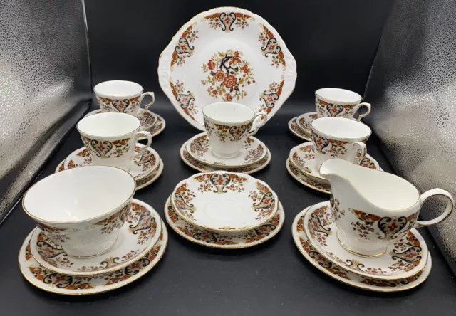 Colclough colclough Bone China tea Cups, Saucers, Side Plates, Milk jug sugar bo