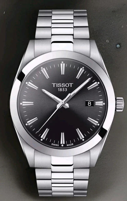 Tissot Gentleman T127.407.16.051.00 Orologio Automatico Uomo - Acciaio 316L, Vetro Zaffiro, Cinturino Pelle
