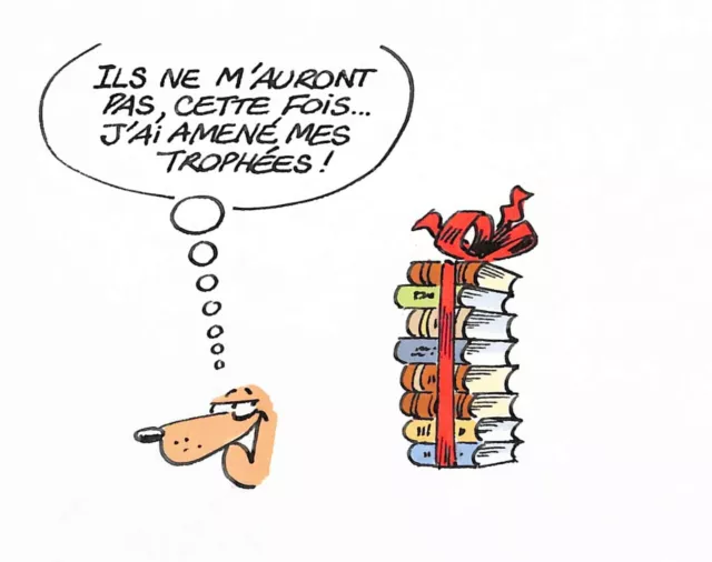 [ Humor - Pisa- ] François Frapar: El Perro, Dibujo Original Firmado