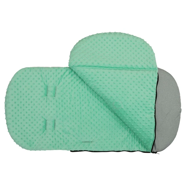 FUSSMUFF FUTTER KINDERWAGEN BUGGY KINDERWAGEN BABY GEMÜTLICHE ZEHEN 90cm steingrau/neuwertig 2