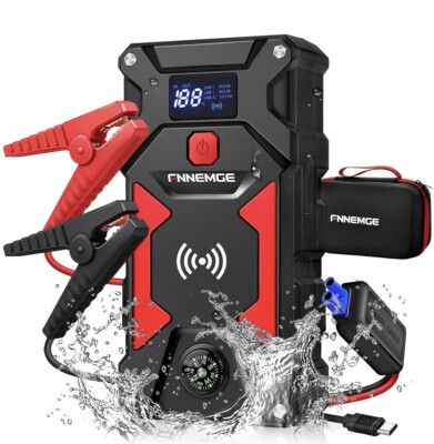 Starter Avviatore Emergenza Batteria Auto JUMP STARTER 2500A Picco 24800mAh 12V 