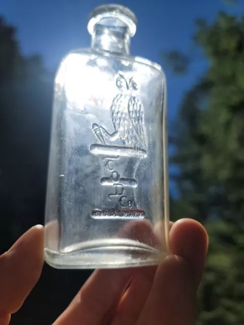 Nice Old Owl Drug Bottle☆ Antique Western Pharmacy Bottle!