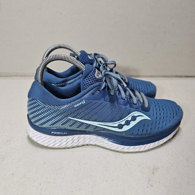 SAUCONY WOMENS RUNNING Shoes W Hurricane 23 Fog Ultraviolet 6.5
