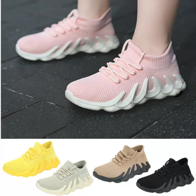 Kids Boys Trainers Sports Shoes Running Girls Comfy School Casual Sneakers Size-