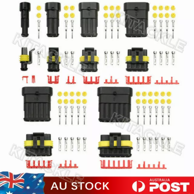 5 Set Car Electrical Wire Cable Automotive Connector 1/2/3/4/5/6Pin Way Plug Kit