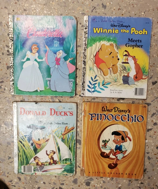 QUATRE PETITS LIVRES D or Disney Cendrillon Winnie Pooh Donald Duck quatre-petits-livres-d-or-disney-cendrillon-winnie-pooh-donald-duck