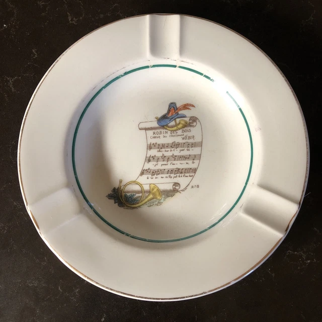 RARE Vintage Ashtray Robin Des Bois Opera Musical Collectible