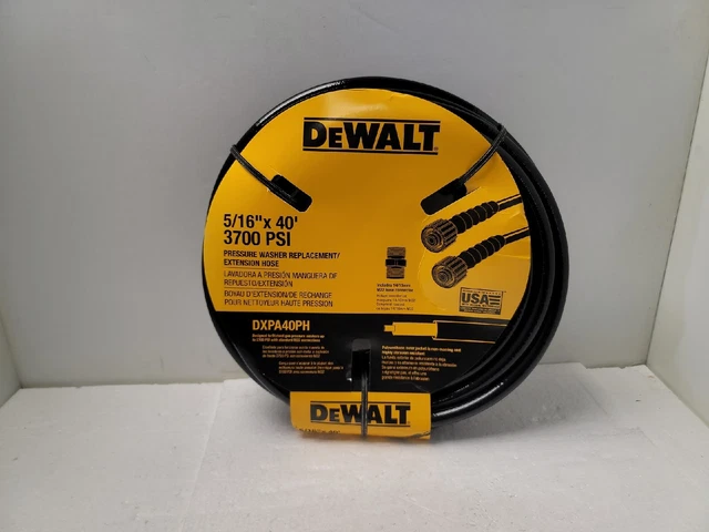 DeWalt 5/16 Inch x 40 - 3700 PSI Pressure Washer Replacement Hose Genuine OEM