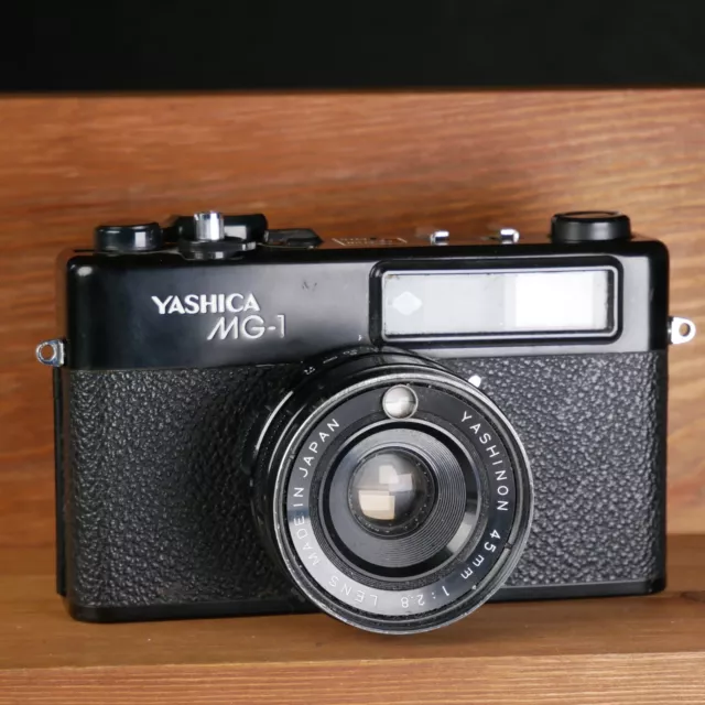 Yashica MG-1 Film Camera W Yashinon 45mm 1:2.8 Lens Vintage *UNTESTED*