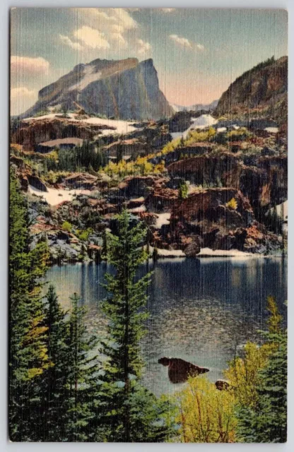 Bear Lake Wallet Peak Rocky Mountain National Park Colorado Co Postcard