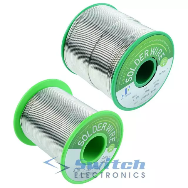 0.7mm 1mm 1.2mm Lead Free Solder Wire Fluxed Core 100g / 500g