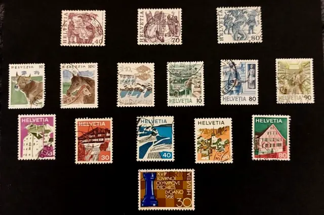 Briefmarken aus der Schweiz, Helvetia, Lot 5, gestempelt