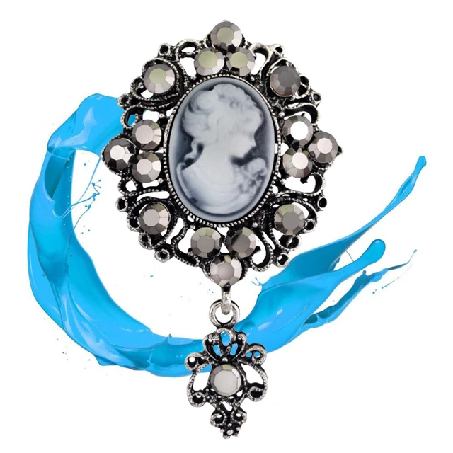 Gioielli vittoriani da donna spilla vintage sciarpa sposa signorina