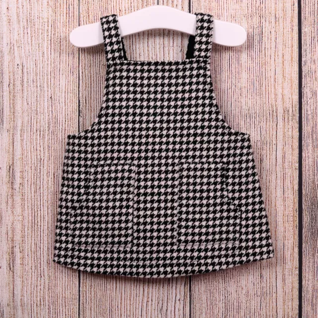 3-6 Month Baby Girl's NEXT Black White Checked Pinafore Dress Autumn Winter EUC