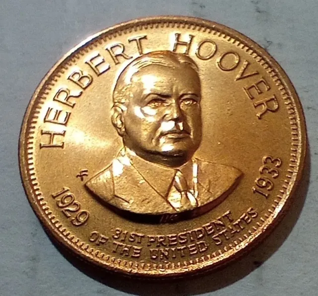 Herbert Hoover 31st President Of The United States of America Token Coin
