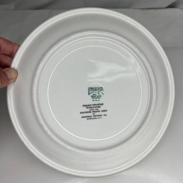 Southern Pacific Railroad Lines Railroad China 9.5" Dinner Plate  - 90233 2