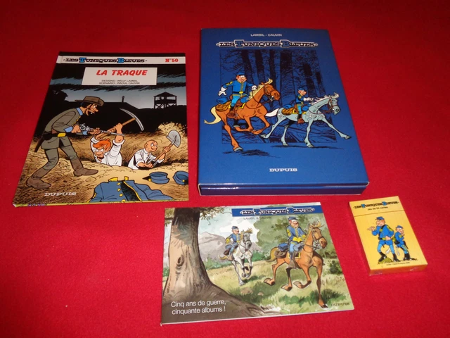BD COFFRET LES Tuniques Bleues N°50 La Traque / Lambil Cauvin/ Ed