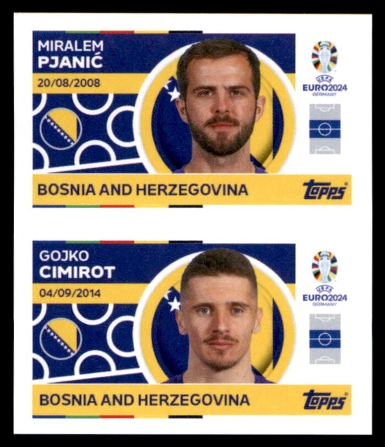 AUTOCOLLANT TOPPS EURO 2024 Pjani ?/Gojko Cimirot BosnieHerzégovine