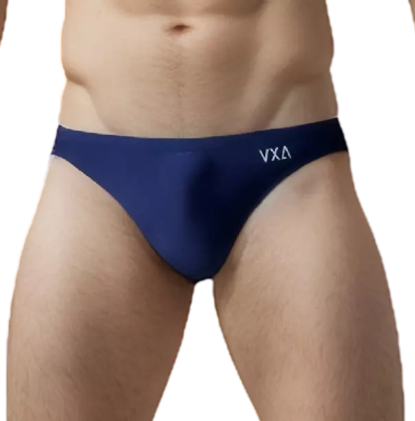 Unlined VXA men's swim brief racer cut swim trunk, low rise bathing suit (S-XXL)