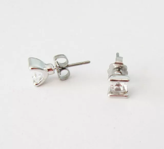 Lia Sophia Jewelry Crystal Palette April Diamond Post Earrings in Silver