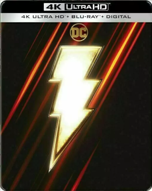 Shazam! - Limited Edition Steelbook [4K Ultra HD + Blu-ray] New And Sealed!!