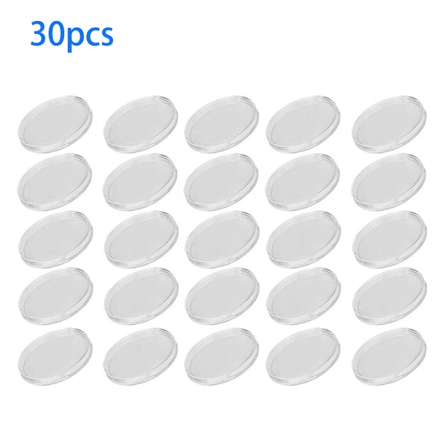 100-Pack Airtight Coin Capsules – 40.6mm Fit For American Silver Eagles & 1oz Rounds – Clear ABS/EVA Storage