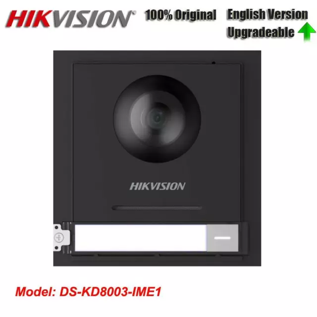 Doorbell  Video IP Intercom POE Modular Door Station Hikvision  DS-KD8003-IME1