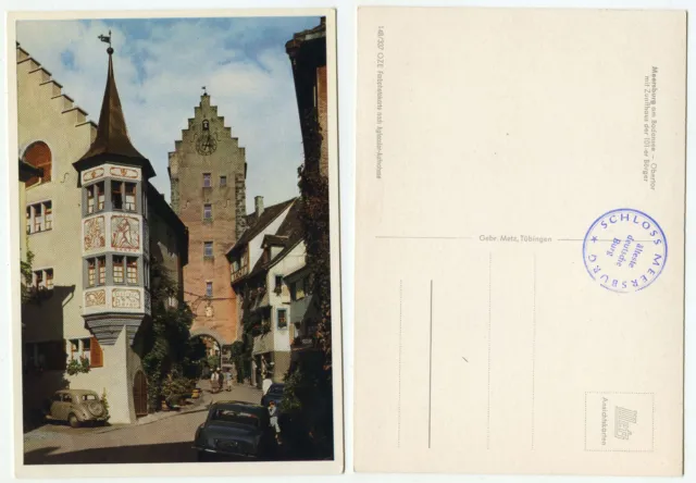 14636 - Meersburg on Lake Constance - upper gate with guild house - old postcard