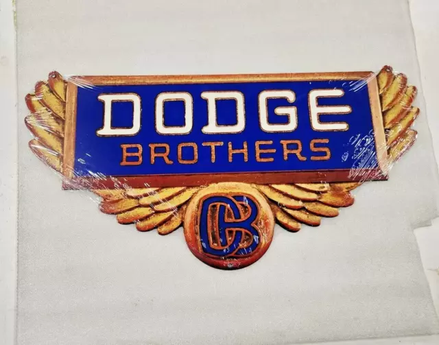 24" Retro mopar Dodge brothers logo car dealer wing 3d USA STEEL plate auto sign