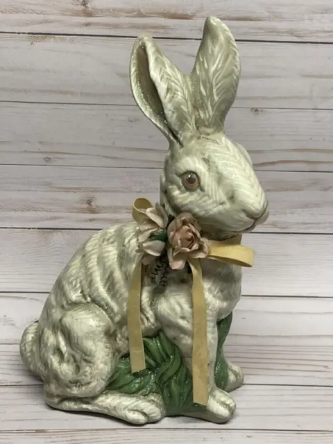Dept 56 White Easter Spring 12" Bunny Figurine #56.24199