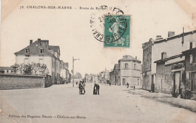 CPA 51 CHALONS sur MARNE Route de Reims