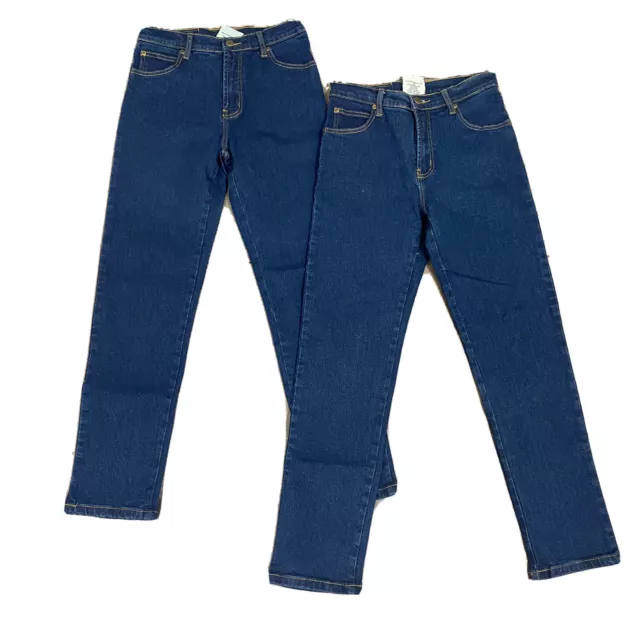 NEW Dnc Denim Stretch Jeans Ladies Size 10 2 Pairs Blue Jeans Brand New With Tag