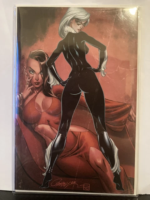 Black Cat #7 NM+ J Scott Campbell Exclusive Virgin Variant Sealed Marvel 2019