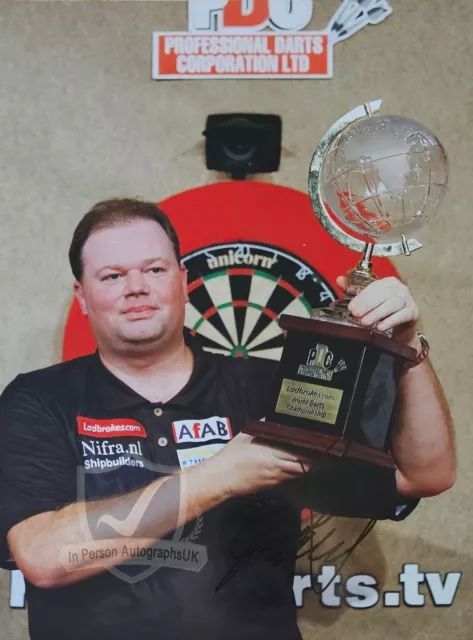 Raymond Van Barneveld DARTS Signed 16x12 Photo OnlineCOA AFTAL