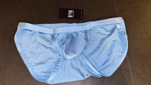 NWT N2N BODYWEAR Mens Swim Celebration Bold Bikini Brief Color Grey Large  36-38 $34.99 - PicClick