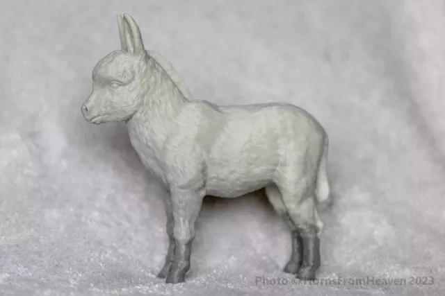 Breyer resin 1/6 Model Horse Donkey foal- White Resin Ready To Paint