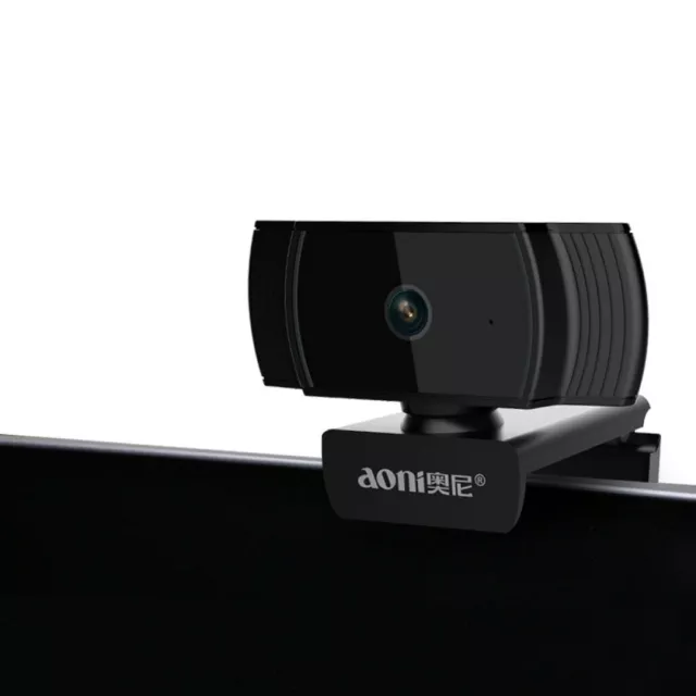 Aoni Webcam Auto Focus Camera HD 30FPS USB 1080P Build-in Microphone Fit Laptop