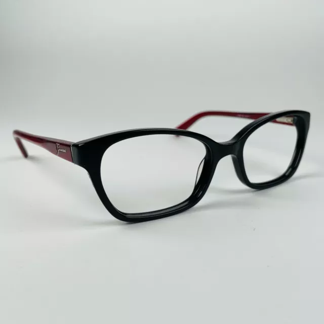 GUESS eyeglasses  BLACK + RED CAT EYE glasses frame MOD: RUBBED AWAY