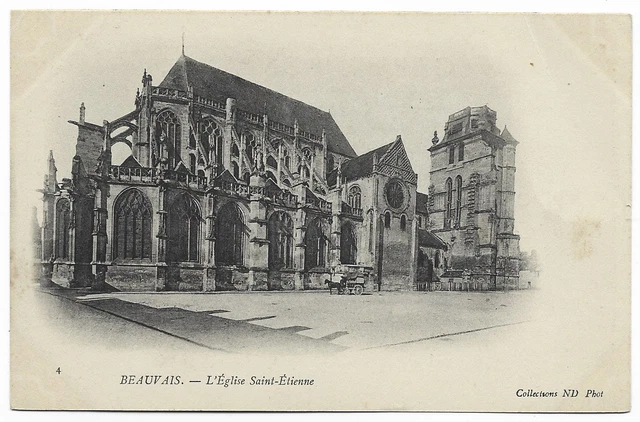 CPA " BEAUVAIS - L'Eglise Saint-Etienne