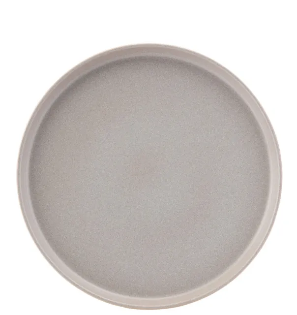 Pico Grey Coupe Plate Set Round Dinner Desserts Plates 11" (28Cm) Pack Of 6