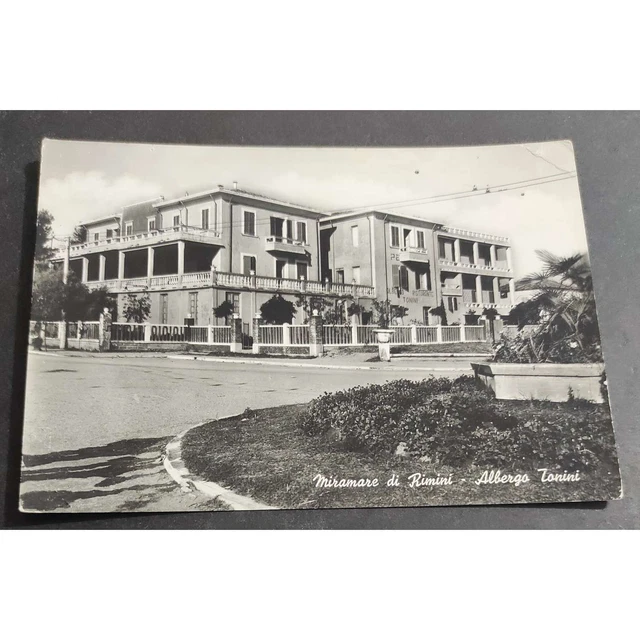 Cartolina Miramare di Rimini - Albergo Tonini