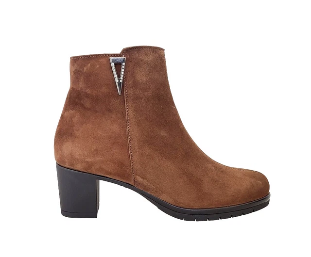 Chaussures Stivaletti Bottes Femme Susimoda 80300/081 Cuir en Daim Brun