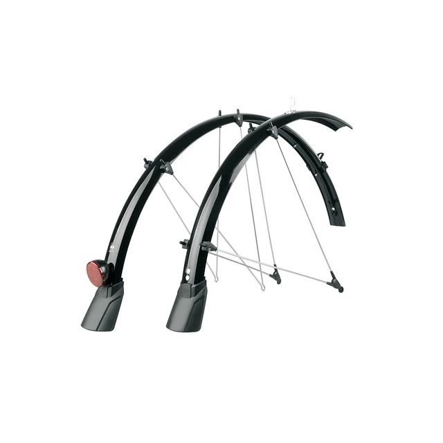Trekkingbleche SKS Bluemels 28 Zoll Kabelk. 45 mm schwarz mit Spoiler und