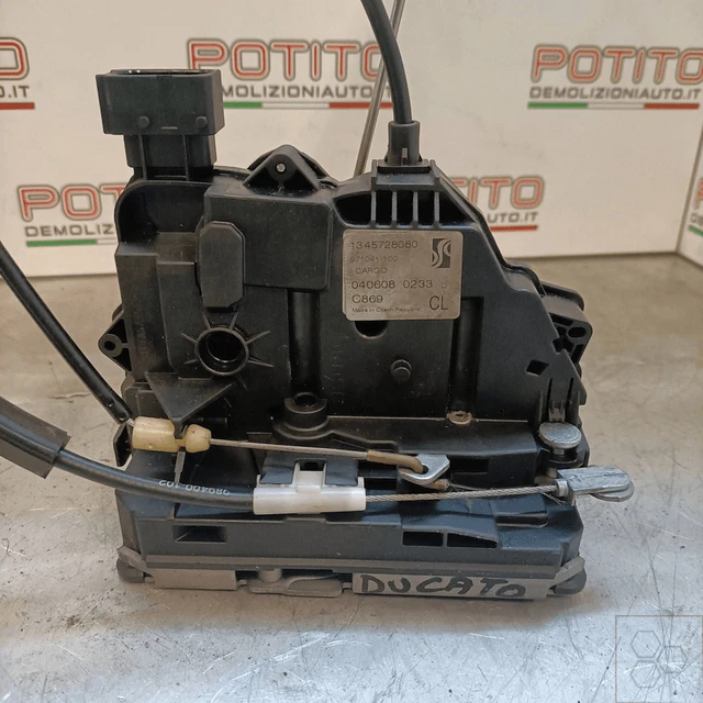 Serratura Posteriore Per Furgoni Boxer, Ducato, Jumper E Doblo - Con 2 Chiavi, Ricambio 4262SK